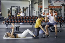 3M pozice a dřep s činkami